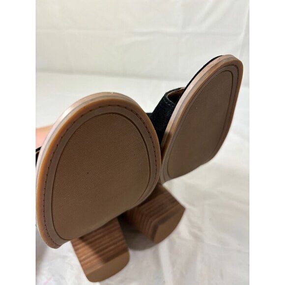 Lucky Brand Keight Suede Peep Toe Ankle Bootie Size 8.5 M - Picture 8 of 12